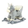 Supamasis arklys su melodija ir ratais Milly Mally Polly pilka