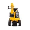 Baby bouncer ekskavatorius su garsu CAT Excavator Milly Mally geltona