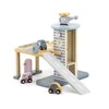 Viga Toys Medinė Garažas su Helikopteriu ir Automobiliais