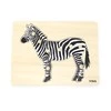 Viga medinis montessori dėlionės zebra su Pinski