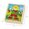 Dėlionė Viga Toys „Viga Wooden Puzzle“ edukacinis galvosūkis su meškiuku