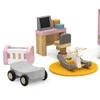 Viga Toys „Viga Polarb“ baldų rinkinys lėlių namams vaikams