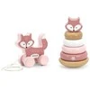 Viga Toys Viga PolarB medinis lapiuko rinkinys: piramidė ir traukiamas žaislas