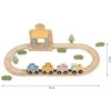 Viga Toys Medinis traukinio rinkinys VIGA PolarB 30 dalių