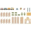 Viga Toys PolarB medinis traukinukas su trasa (30vnt.)