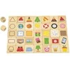 Viga Toys Medinis edukacinis žaidimas formų rūšiavimo dėlionė VIGA 37vnt