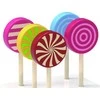 Viga Toys Viga Mediniai Lollipopai Rinkinys 6 vnt.