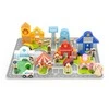 Viga Toys Viga Medinis Miesto Statybos Rinkinys Su Dėžute
