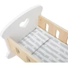 Viga Toys VIGA Wooden Doll Cradle with Heart