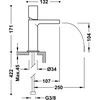 Praustuvo maišytuvas Loft-Tres - Juoda/chromas