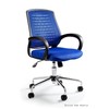 Unique Ergonomiška mėlyna biuro kėdė su atlošu ir ratukais
