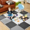 Nukido Didelis putplasčio dėlionės kilimėlis šachmatų lentos formos Ricokids 180x180cm 9 vnt.