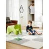Didelis putplasčio kilimėlis, dėlionė Ricokids 120x120cm 4 vnt. baltos ir pilkos spalvos