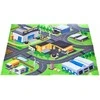 Malplay 3D žaidimų kilimėlis su transporto priemonėmis ir kelio ženklais, 80x70 cm