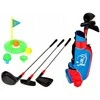 Malplay Didelis metalinis mini golfas vaikams su krepšiu