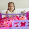 Malplay Dviaukštė lėlių lovytė su lėle, kopėčiomis ir patalyne
