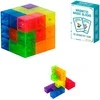 Malplay Magnetinių 3D kaladėlių dėlionė kubas su kortelėmis