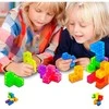 Malplay Magnetinių 3D kaladėlių dėlionė kubas su kortelėmis