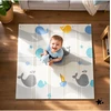 Malplay Edukacinis putplasčio kilimėlis, sulankstomas, dvipusis, 120x120, XPE putplastis vaikams, MATIVO