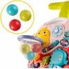 Malplay Lavinamasis stumdukas- staliukas kūdikiams su krepšiniu, 3in 1