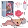 Malplay Lėlė kūdikis su priedais ir meškiuku 36 cm
