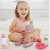 Malplay Lėlė kūdikis su priedais ir meškiuku 36 cm