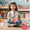Malplay Lėlė kūdikis su priedais ir meškiuku 36 cm