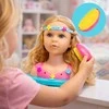 Malplay Lėlės galva šukavimui ir makiažui su aksesuarais, didelis rinkinys