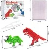 Malplay Lyginimo karoliukai, 3000 vnt. Dinozaurai, 3D
