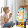 Malplay Magnetinė mokomoji piešimo lenta su 2 stalo žaidimais