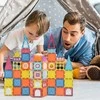 Malplay Magnetinis konstruktorius „Magnetic Tiles”, 77 detalių
