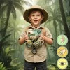 Malplay Magnetiniai 3D dėlionės kubeliai, dinozaurai, 16 detalių vaikams