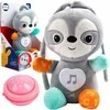 Malplay Minkštas žaislas talismanas su šviesa ir garsu Tinginys, 30 cm