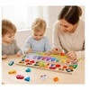 Malplay Montessori medinė magnetinė labirinto lenta Mokausi spalvų ir skaičiuoti