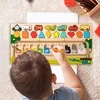 Malplay Montessori medinė magnetinė labirinto lenta Mokausi spalvų ir skaičiuoti