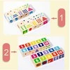 Malplay Montessori medinės kaladėlės su virvelėmis mokymuisi