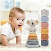 Malplay Montessori sensorinės kaladėlės - piramidė Koala, 13 vnt