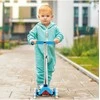 Malplay Reguliuojamu vairu triratis paspirtukas su kojiniu stabdžiu ir LED ratais, mėlynas