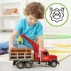 Malplay Sunkvežimis miškovežis su rąstais, šviesa ir garsu