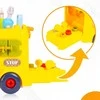 Malplay Surenkamas lavinamasis mokyklinis autobusas su vairu ir garsu