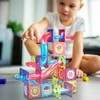 Malplay Šviečiantis magnetinis konstruktorius kamuoliukų trasa, 83 el.