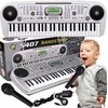 Malplay Vaikiškas pianinas su mikrofonu, 54 klavišai, sidabrinis