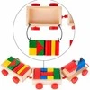 Malplay Žaislas Medinis traukinys su kaladėlėm