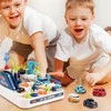 Malplay Žaislinė automobilių trasa čiuožykla su malūnsparniu ir 4 automobiliais
