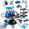 Malplay Žaislinė trasa - parkavimo komplektas + 6 metaliniai automobiliai ir sraigtasparnis