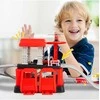 Malplay Žaislinė trasa - parkavimo komplektas + 6 metaliniai automobiliai ir sraigtasparnis