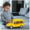 Malplay Žaislinis mokyklinis autobusas su šviesa, garsu ir atsidarančiomis durimis