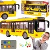 Malplay Žaislinis mokyklinis autobusas su šviesa, garsu ir atsidarančiomis durimis