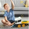 Malplay Žaislinis sunkvežimis trasa su paleidimo įranga ir 2 automobiliais