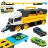 Malplay Žaislinis sunkvežimis trasa su paleidimo įranga ir 2 automobiliais